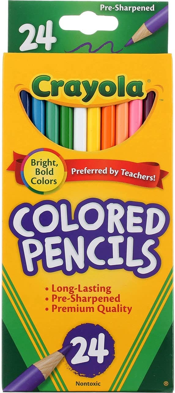 Crayola 24 Colored Pencils Long
