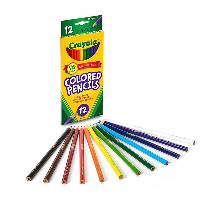 Crayola 12 Colored Pencils Long