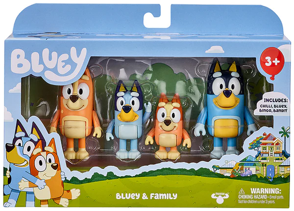 Bluey Season Figure 4 Pieces Family Pack