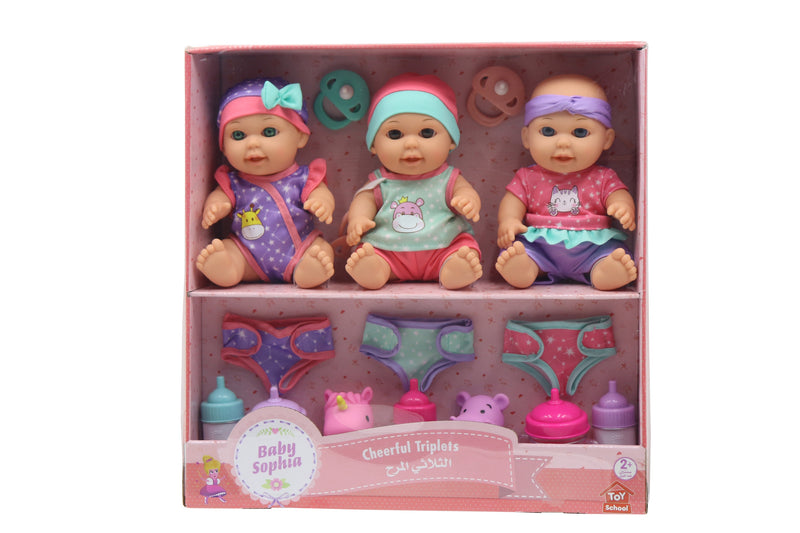 Baby Sophia Cheerful Triplets 8.5 inch doll