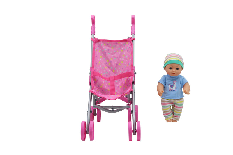 Baby Sophia Baby Doll with Stroller Set 10 inch doll
