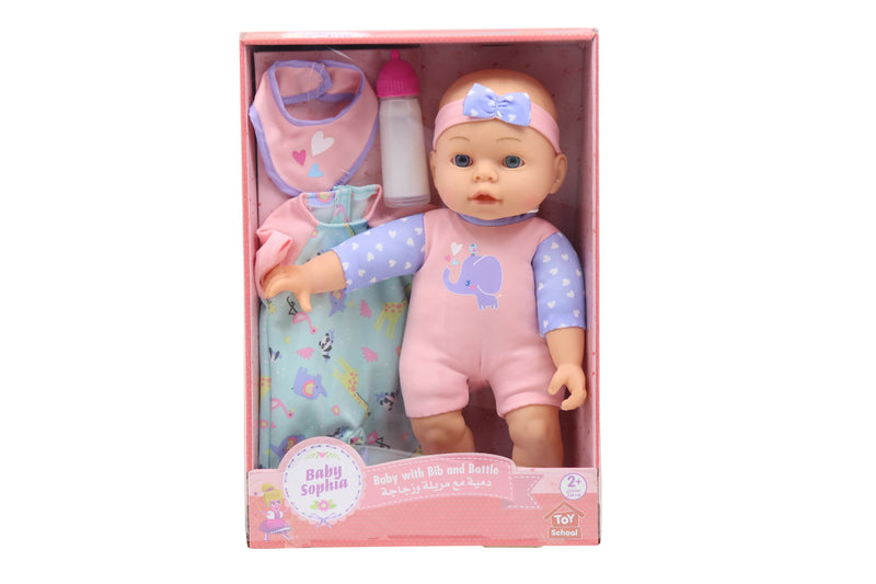Baby Sophia Baby with Bib and Bottle 12 inch doll