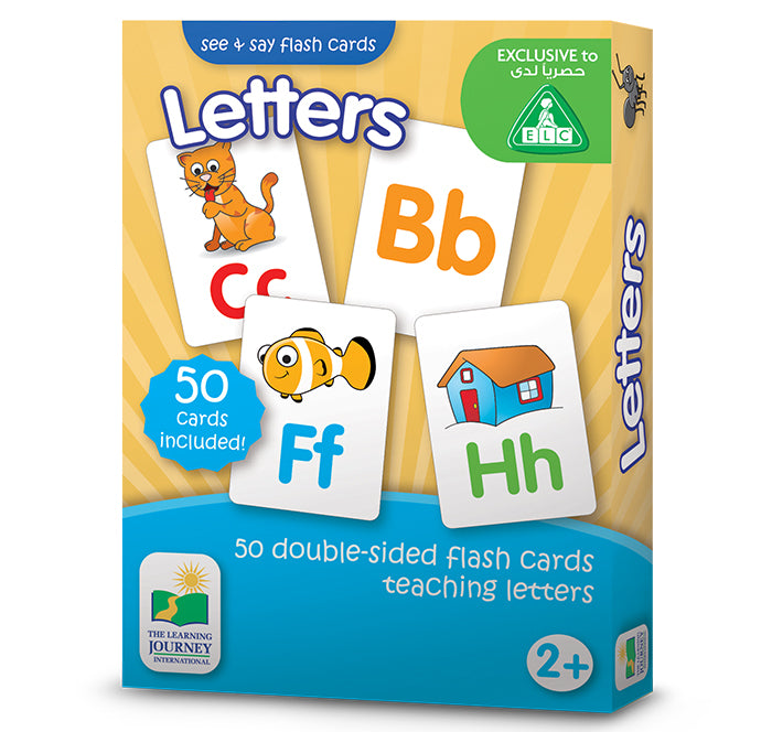 The Learning Journey See & Say Flashcards Letters