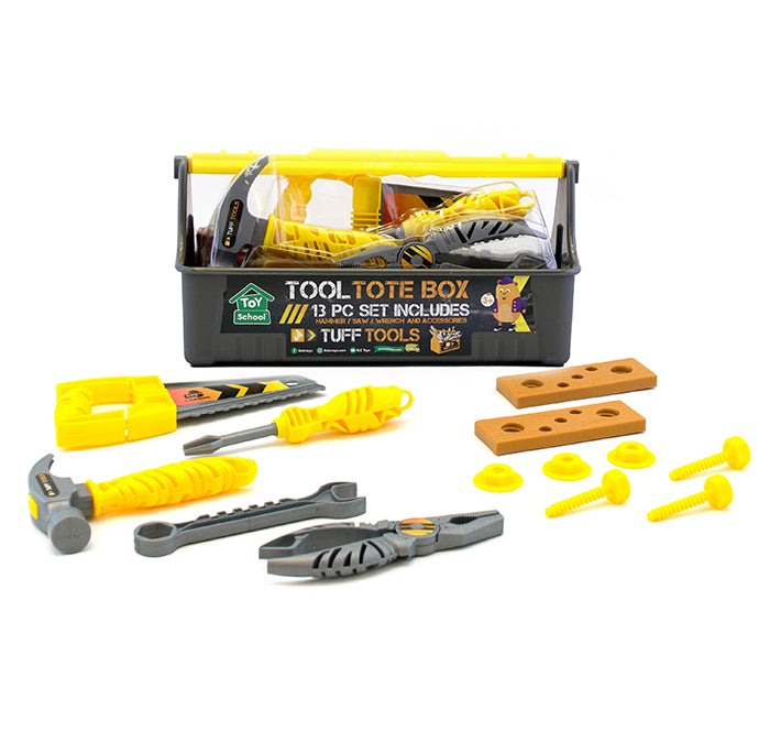 Toy School Tuff Tools Tool Tote Box