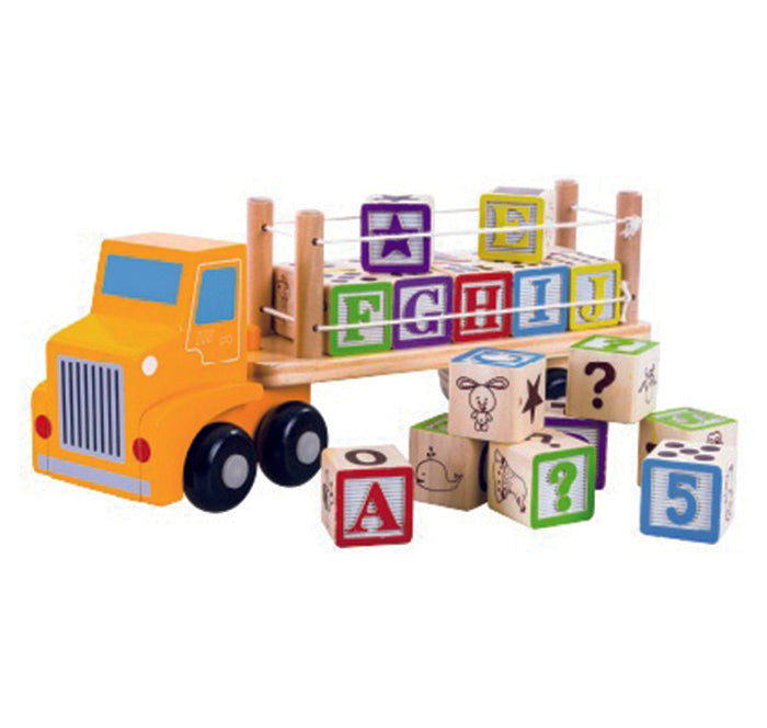 HapeeCapee Alphabet Blocks Truck