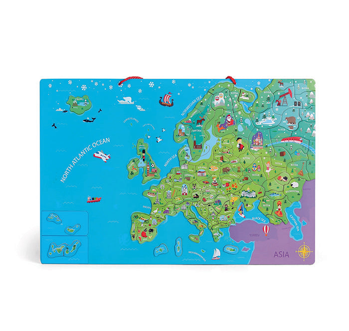 HapeeCapee Magnetic Europe Map Puzzle