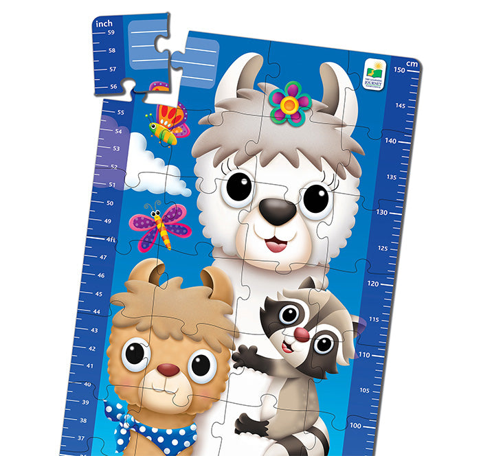 Long & Tall Puzzles Animal Friends Growth Chart