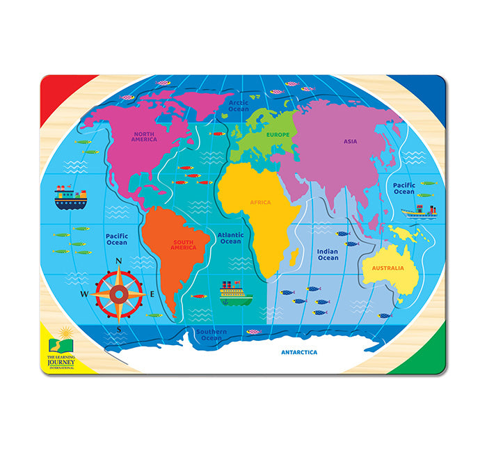 The Learning Journey Lift & Learn Continents & Oceans