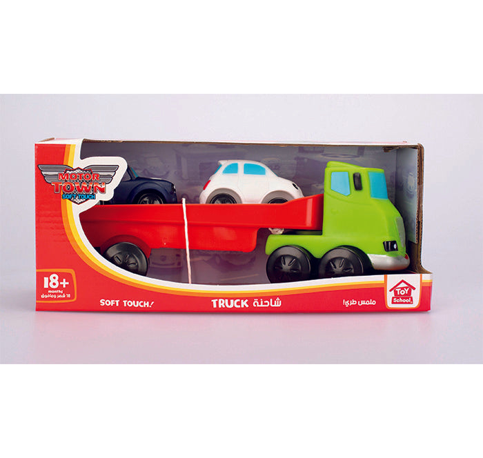Toy School Truck With 2 Cars